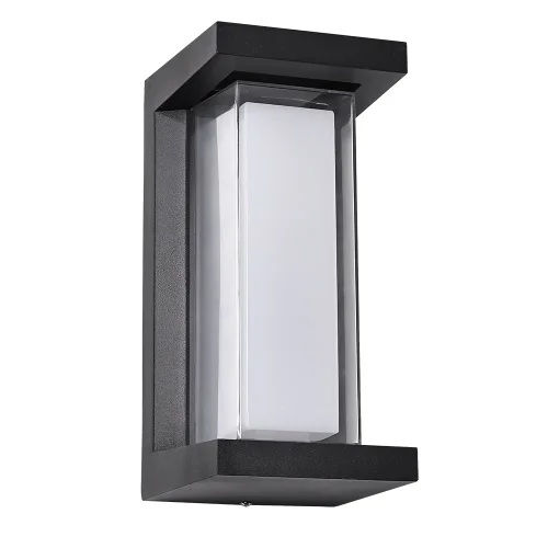 Настенный светильник уличный LED Ulysses A8510AL-1BK Arte Lamp уличный IP54 чёрный на 1 лампу, плафон белый в стиле современный LED