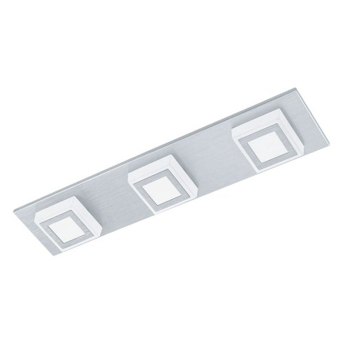 Светильник потолочный LED MASIANO 94507 Eglo серый белый 3 лампы, основание серое в стиле минимализм современный 