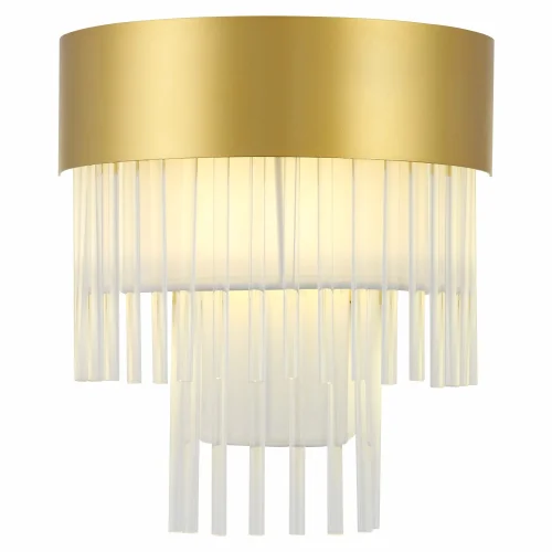Бра Aversa SL1352.201.01 ST-Luce прозрачный белый на 1 лампа, основание золотое в стиле современный 