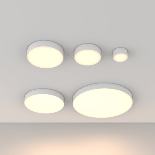 Светильник потолочный LED Zon C032CL-90W3K-RD-W Maytoni белый 1 лампа, основание белое в стиле современный  фото 5