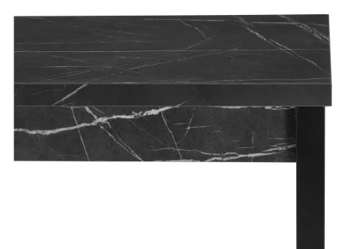 Деревянный стол Центавр 120(160)х70х76 мрамор черный / черный матовый 550560 Woodville столешница мрамор черный из лдсп фото 6