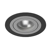 Светильник точечный Intero 16 Round i61709 Lightstar серый 1 лампа, основание чёрное в стиле хай-тек современный 