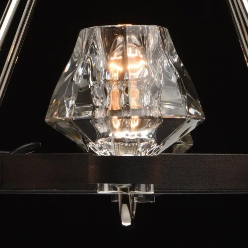 Люстра подвесная Джестер 104012506 MW-Light прозрачная на 6 ламп, основание хром в стиле современный  фото 5
