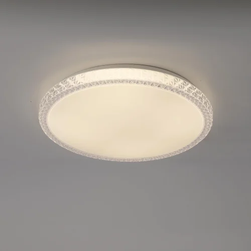 Светильник потолочный LED с пультом Naxos 6450 Mantra белый 1 лампа, основание белое в стиле современный с пультом фото 2