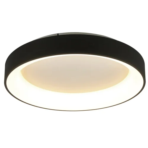 Люстра потолочная LED с пультом Niseko 8582 Mantra чёрная на 1 лампа, основание чёрное в стиле хай-тек современный с пультом фото 2