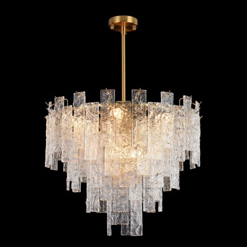 Люстра на штанге Vivenda 8422/8 Lumion прозрачная на 8 ламп, основание латунь в стиле классический фото 5 Люстра на штанге Vivenda 8422/8 Lumion прозрачная на 8 ламп, основание латунь в стиле классический фото 5
