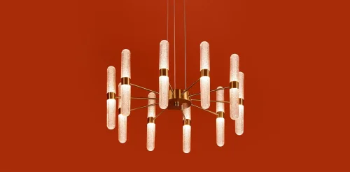 Светильник подвесной LED Alias FR2050PL-L50BS Freya прозрачный на 20 ламп, основание латунь в стиле классический фото 4 Светильник подвесной LED Alias FR2050PL-L50BS Freya прозрачный на 20 ламп, основание латунь в стиле классический фото 4