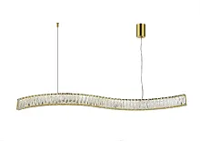 Светильник подвесной LED 8243/110 gold NEW Newport прозрачный 1 лампа, основание золотое в стиле классический американский современный линейный