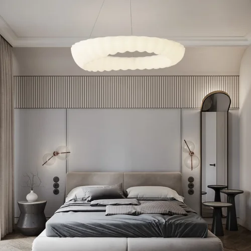 Люстра подвесная ODDLY B D60 220265-23 ImperiumLoft белая на 1 лампу, основание белое в стиле скандинавский минимализм современный фото 4 Люстра подвесная ODDLY B D60 220265-23 ImperiumLoft белая на 1 лампу, основание белое в стиле скандинавский минимализм современный фото 4