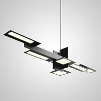 Светильник подвесной DEGAS L120 203483-23 ImperiumLoft чёрный на 6 ламп, основание чёрное в стиле современный Светильник подвесной DEGAS L120 203483-23 ImperiumLoft чёрный на 6 ламп, основание чёрное в стиле современный