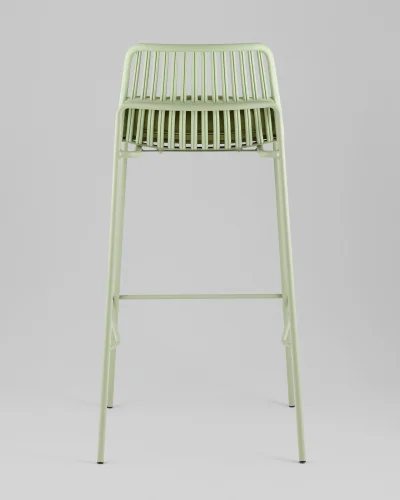 Стул барный Louran с подушкой, зелёный УТ000040191 Stool Group, зелёный/экокожа, ножки/металл/зелёный, размеры - ***** фото 3