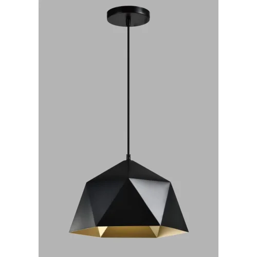Светильник подвесной Genoa V10482-1P Moderli чёрный 1 лампа, основание чёрное в стиле скандинавский  фото 3