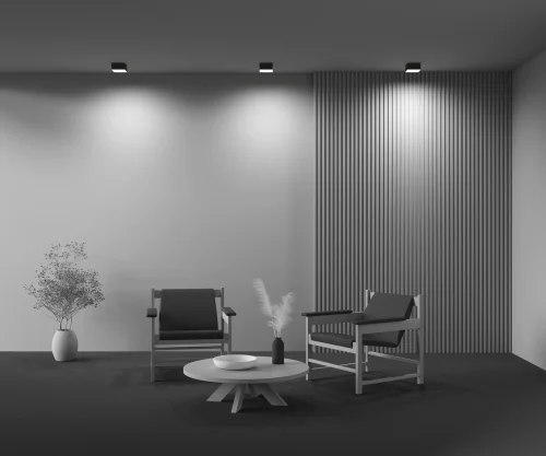 Светильник накладной LED Zon C032CL-12W4K-SQ-B Maytoni белый на 1 лампу, основание чёрное в стиле современный фото 11