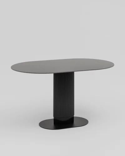 Стол обеденный Mystery 130*80 чёрный, керамика, столешница УТ000040810 Stool Group столешница чёрная из керамика