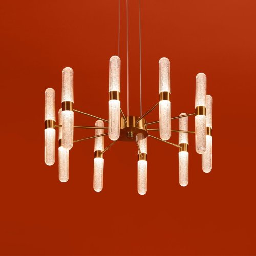 Светильник подвесной LED Alias FR2050PL-L50BS Freya прозрачный на 20 ламп, основание латунь в стиле классический фото 7 Светильник подвесной LED Alias FR2050PL-L50BS Freya прозрачный на 20 ламп, основание латунь в стиле классический фото 7