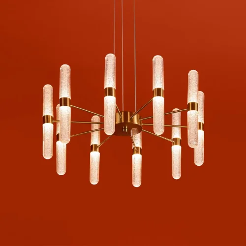 Светильник подвесной LED Alias FR2050PL-L50BS Freya прозрачный на 20 ламп, основание латунь в стиле классический фото 7 Светильник подвесной LED Alias FR2050PL-L50BS Freya прозрачный на 20 ламп, основание латунь в стиле классический фото 7