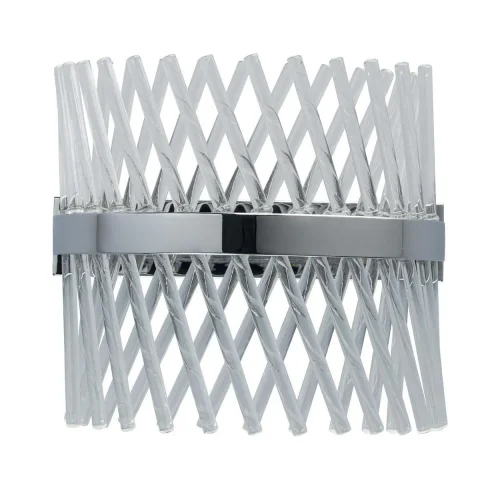 Бра Аделард 642023801 MW-Light прозрачный на 1 лампу, основание хром в стиле современный 