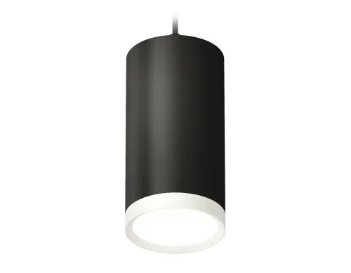 Светильник подвесной XP8162011 Ambrella light белый 1 лампа, основание чёрное в стиле хай-тек трубочки