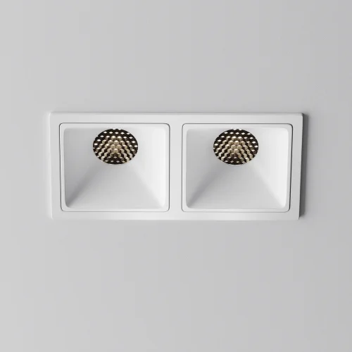 Светильник точечный LED Alfa LED DL043-02-10W4K-SQ-W-1 Maytoni белый на 1 лампу, основание белое в стиле современный хай-тек прямоугольный фото 3