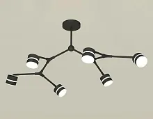 Светильник потолочный XB9056202 Ambrella light чёрный 6 ламп, основание чёрное в стиле современный хай-тек 