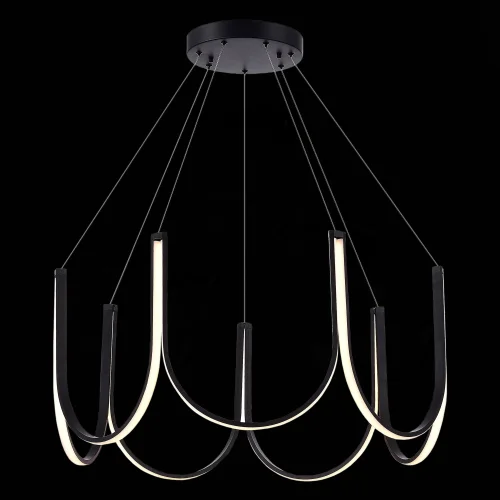 Светильник подвесной LED Heit SL6202.403.01 ST-Luce чёрный 1 лампа, основание чёрное в стиле минимализм хай-тек  фото 4