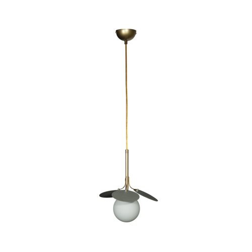 Светильник подвесной Matisse 10008/1P Grey LOFT IT белый 1 лампа, основание золотое в стиле современный шар