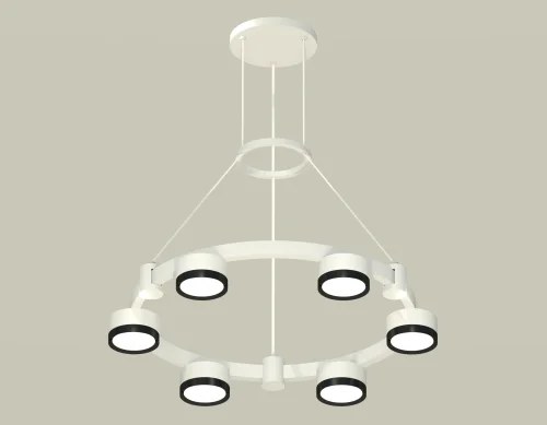 Светильник подвесной XR92031101 Ambrella light белый 6 ламп, основание белое в стиле хай-тек современный 