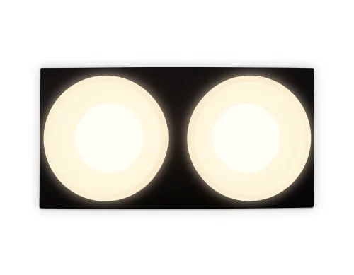 Светильник точечный TN1319 Ambrella light белый 2 лампы, основание чёрное в стиле современный  фото 7