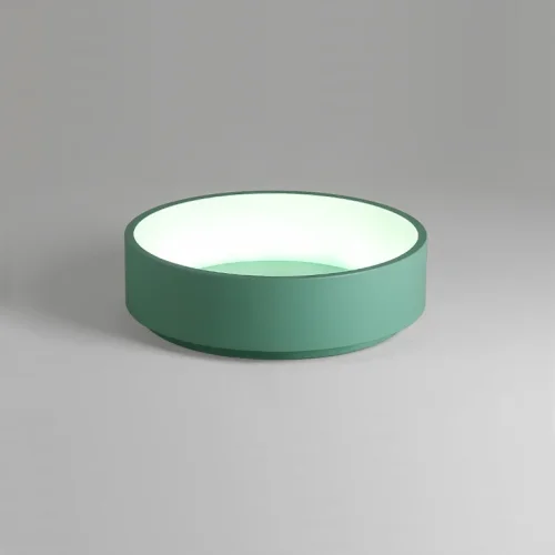Светильник потолочный LED TRAY D60 Green 181889-26 ImperiumLoft белый 1 лампа, основание зелёное в стиле скандинавский современный  фото 3