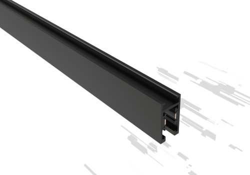 Шинопровод магнитный накладной CLT 0.116 01 L2000 BL Crystal Lux чёрный в стиле современный для светильников серии Укс5 (Ux5) шинопровод ux5 узкий магнитный двусторонний