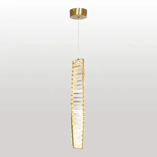 Светильник подвесной LED Enterprise LSP-7251 Lussole прозрачный 1 лампа, основание золотое в стиле хай-тек современный 