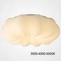 Светильник потолочный ODDLY E CH D65 Трехцветный свет 223918-23 ImperiumLoft белый на 1 лампу, основание белое в стиле минимализм современный скандинавский 