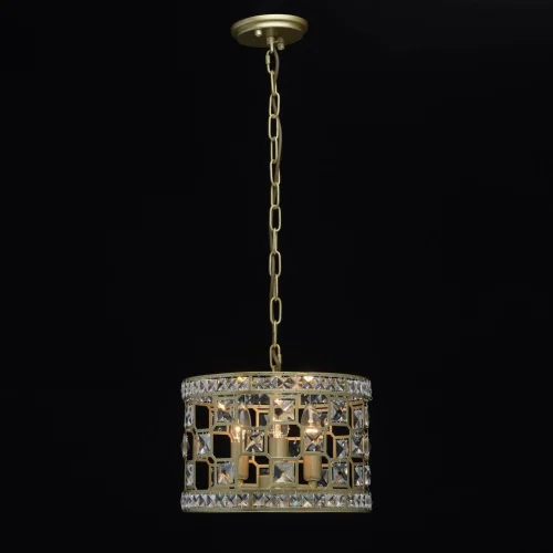 Люстра подвесная Монарх 121011503 MW-Light золотая на 3 лампы, основание золотое в стиле классический  фото 2