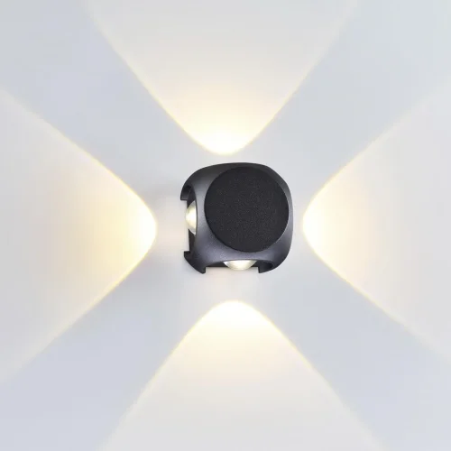 Бра LED Miko 4222/8WL Odeon Light чёрный на 1 лампа, основание чёрное в стиле хай-тек современный  фото 3