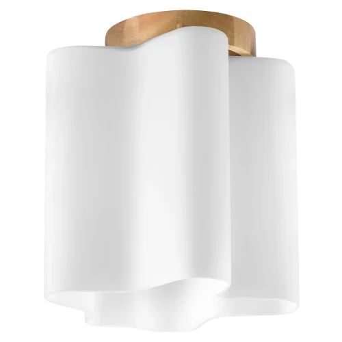 Светильник потолочный NUBI LEGNO 802015 Lightstar белый 1 лампа, основание коричневое в стиле современный 