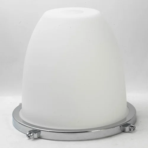 Светильник подвесной лофт LSP-9613 Lussole белый 1 лампа, основание хром в стиле лофт  фото 4