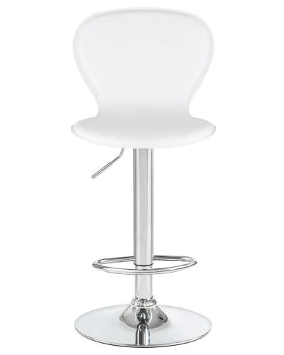 Стул барный набор 2 шт. SET-2 2640-LM ELISA, цвет сиденья белый, цвет основания хром Dobrin, /экокожа, ножки/металл/хром, размеры - 860*1070***390*480 фото 7