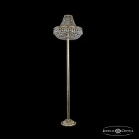 Торшер 19011T6/H/45IV-172 G Bohemia Ivele Crystal sp прозрачный 8 ламп, основание золотое в стиле классический
