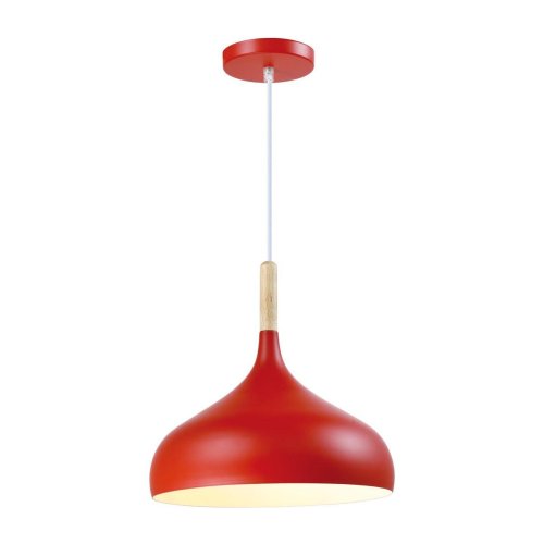 Светильник подвесной Eline V1292-1P Moderli красный 1 лампа, основание красное в стиле скандинавский  фото 3