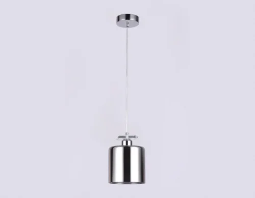 Светильник подвесной TR3579 Ambrella light серый чёрный 1 лампа, основание хром в стиле хай-тек современный  фото 2