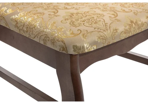 Деревянный стул Киприан 339020 Woodville, бежевый/ткань, ножки/дерево/орех, размеры - ****420*510 фото 7