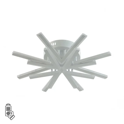Люстра потолочная LED с пультом Alberta 8029/65CL Lumion белая на 1 лампу, основание белое в стиле минимализм 