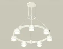 Светильник подвесной XR92031603 Ambrella light белый 7 ламп, основание белое в стиле хай-тек современный 