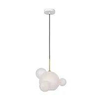 Светильник подвесной Bolle 2030-P4 mini LOFT IT белый 1 лампа, основание белое в стиле модерн молекула шар