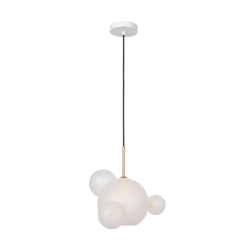 Светильник подвесной Bolle 2030-P4 mini LOFT IT белый на 1 лампу, основание белое в стиле современный молекула шар
