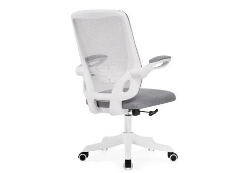Компьютерное кресло Salem gray / white 15610 Woodville, серый/сетка, ножки/пластик/белый, размеры - *1070***600*650 фото 5