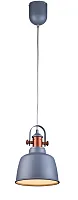 Светильник подвесной лофт INDUSTRIAL 1820.1 SAND SILVER Lucia Tucci чёрный 1 лампа, основание серое серебряное в стиле современный лофт 