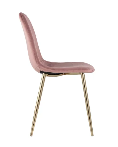 Стул Валенсия, велюр пыльно-розовый, золотые ножки УТ000004430 Stool Group, розовый/велюр, ножки/металл/золотой, размеры - ****450*520 фото 3 Стул Валенсия, велюр пыльно-розовый, золотые ножки УТ000004430 Stool Group, розовый/велюр, ножки/металл/золотой, размеры - ****450*520 фото 3