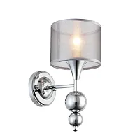 Бра Pazione SLE107101-01 Evoluce серебряный серый 1 лампа, основание хром в стиле современный 