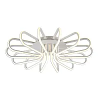 Люстра потолочная LED Джемини CL229160 Citilux белая на 1 лампа, основание белое в стиле современный хай-тек минимализм 